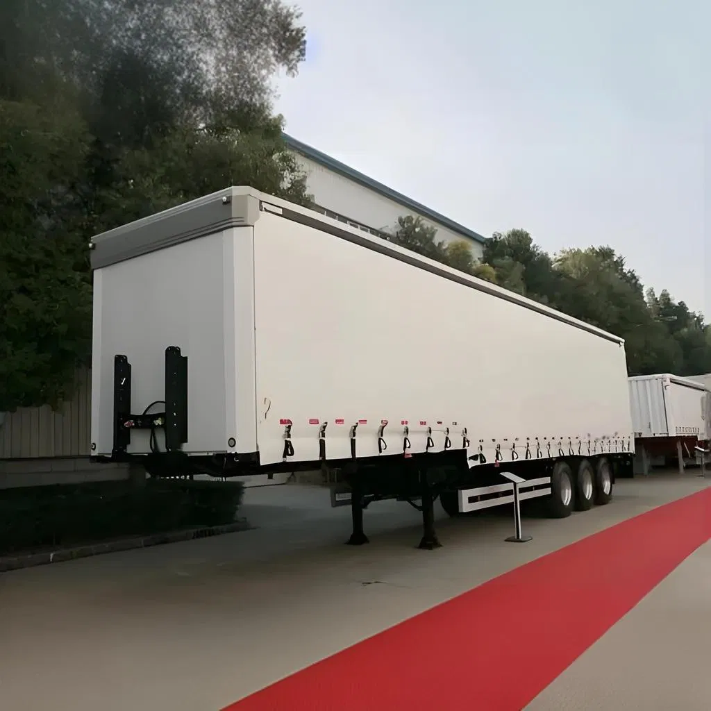 Made in China 3 Axles Curtain Structure Van Curtain Side Semi Trailer