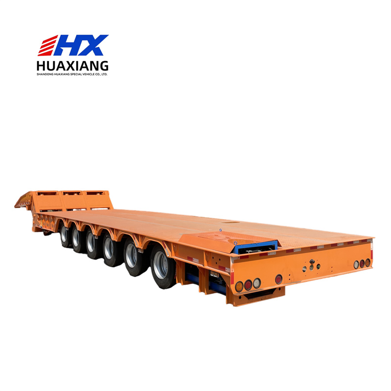 Fast-Loading Hydraulic-Ramp Hydraulic Gooseneck Low Bed Semi Trailer for Time-Sensitive Deliveries