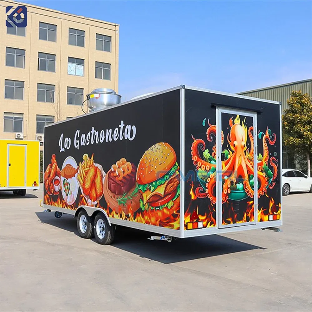 New Product Explosion Food Trailer with Full Kitchen Equipped Hot Dog Truck Customized Food Trailer Cheap Price