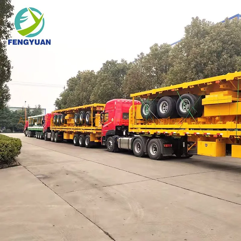 Flatbed Semi Trailer View 2