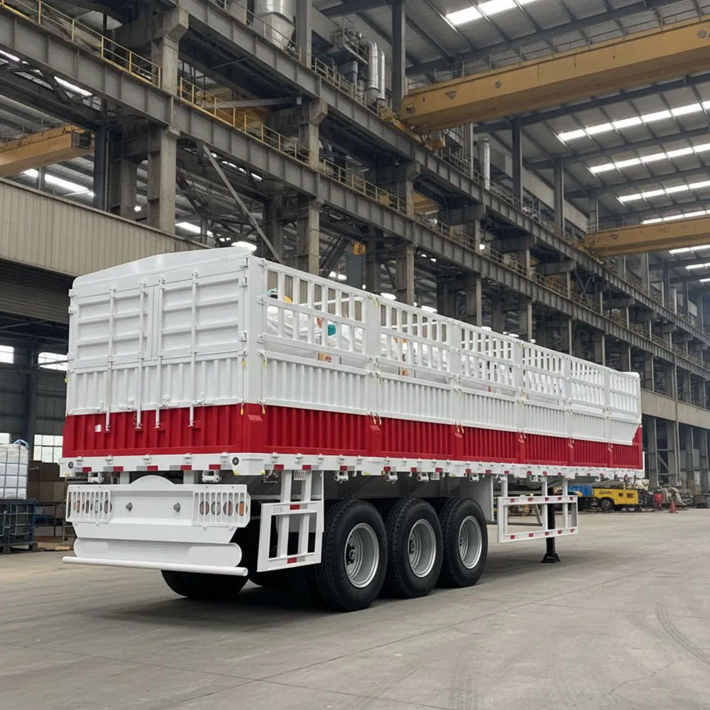 Hica Side Wall Semi Trailer for Building Materials Logs and General Cargo Transportation