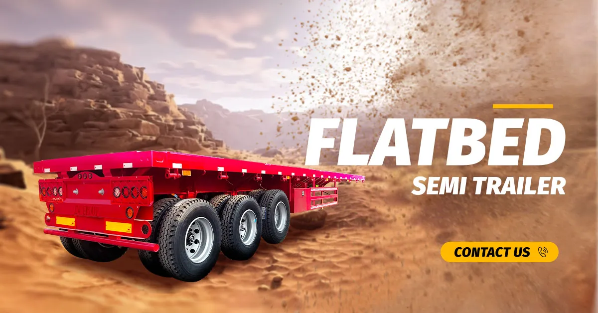 Flatbed Semi Trailer Banner