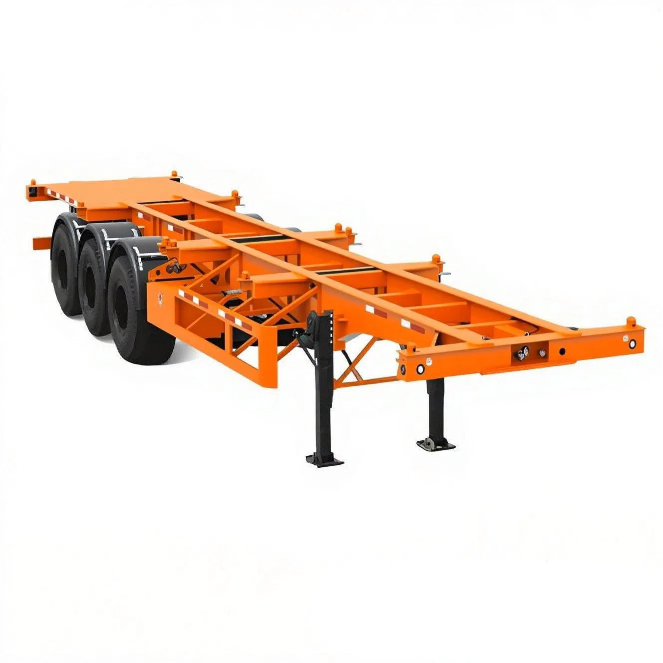 Advanced 4 Axle Chassis Semi Trailer with 53FT Length and Low-Profile Double Drop Frame for Easy Loading/Unloading