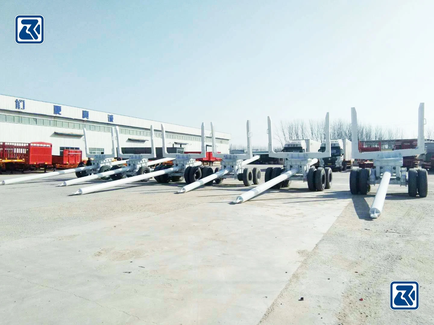 Sinotruk HOWO High Quality Logging Semi Trailer Timber Trailer for Transporting Wood