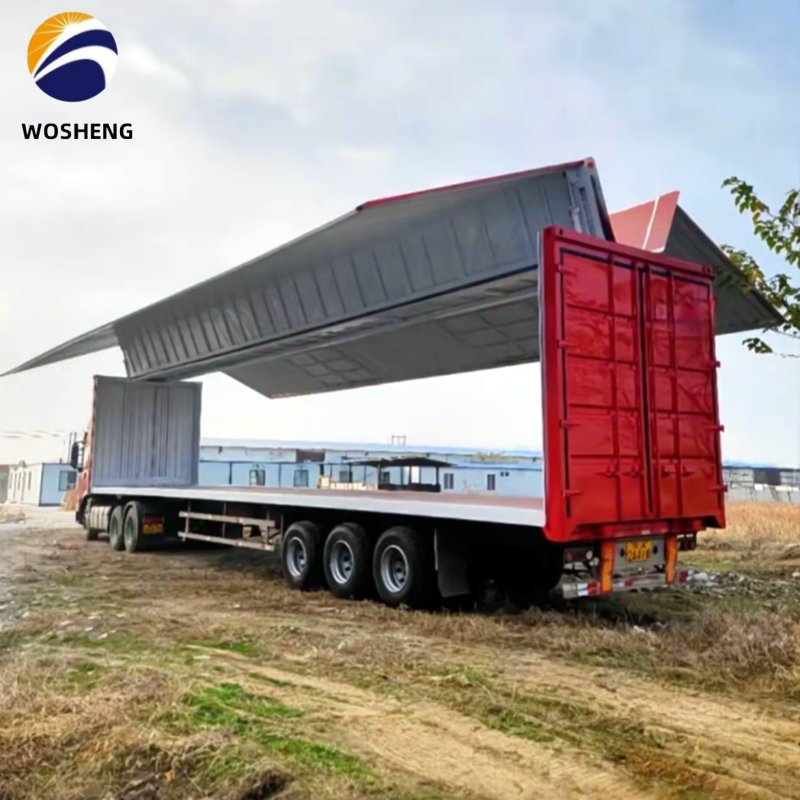 Flat Bed/Rear Dump/Tipper/Container/Skeleton/Side Dump/Side Wall/Tanker/Lowboy/Low Bed/Tank/Tipper/Flatbed/Container Flatbed/Wingspan Van Truck Semi Trailer
