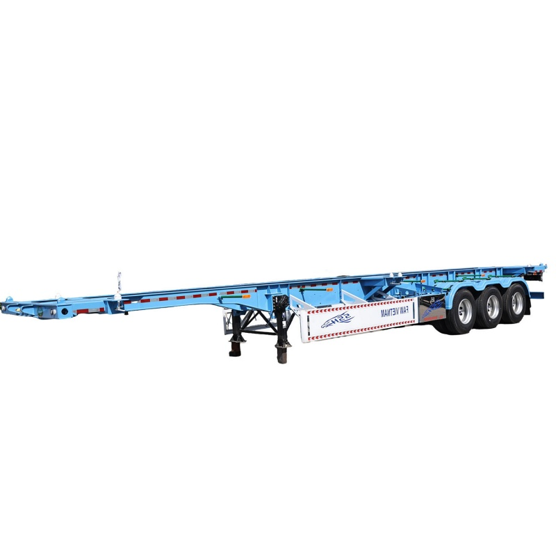 Heavy-Duty 2/3 Axles Skeletal Semi Truck Trailer with Fuwa Support Legs