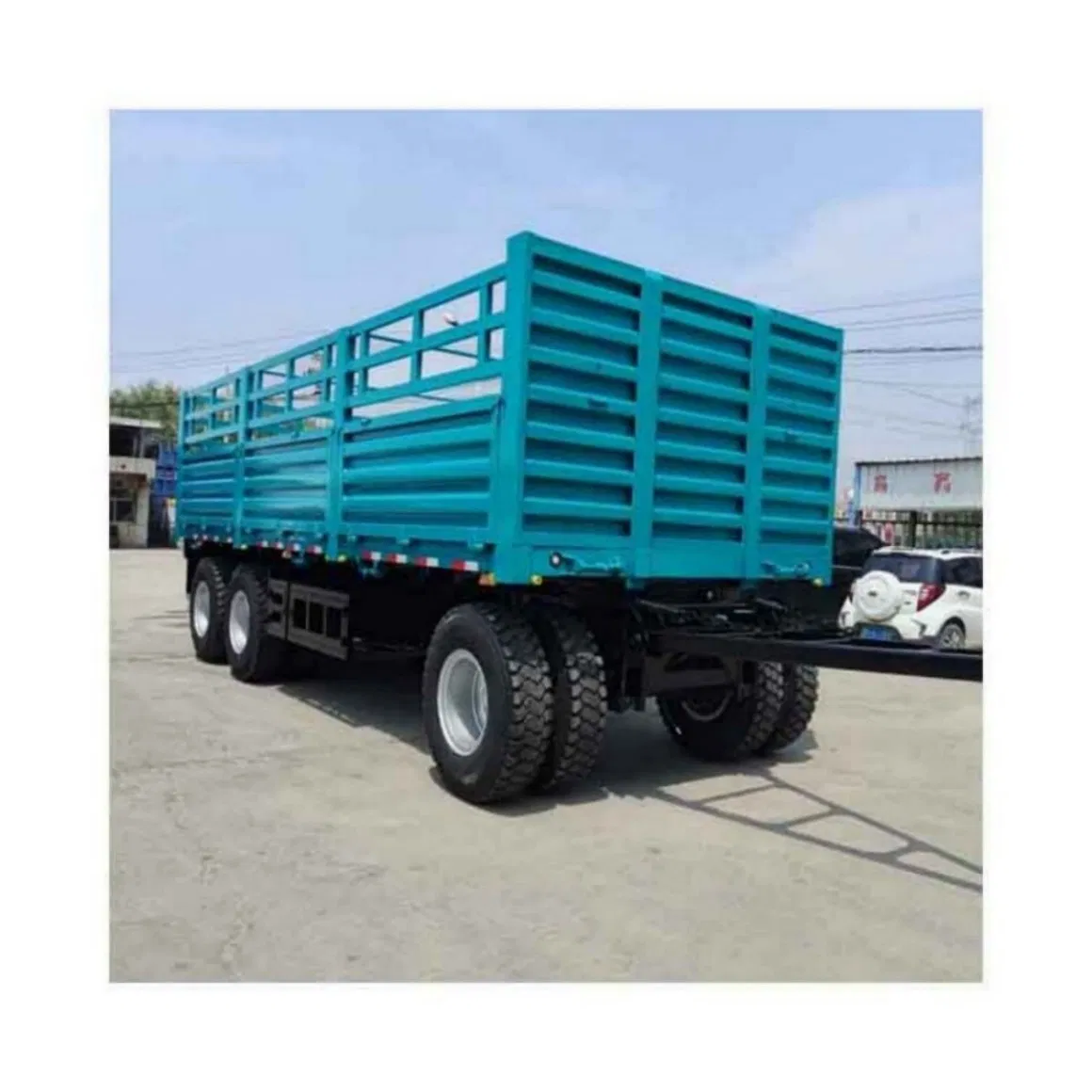 Promotion Box Trailer Coupling with Side Open Door Drawbar Full Trailers Fence Full Trailer Dump Full Trailer