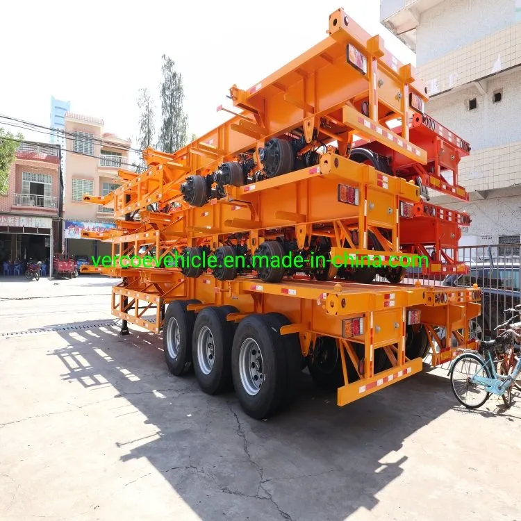 Skeletal Container Chassis Trailer Side View