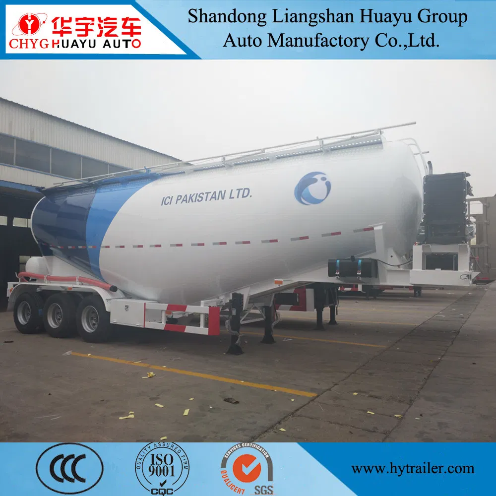 3 Axle 30/35/40/45cbm Bulk Cement/Fly Ash/Flour/Powder Material Transport Tank/Tanker Semi Trailer