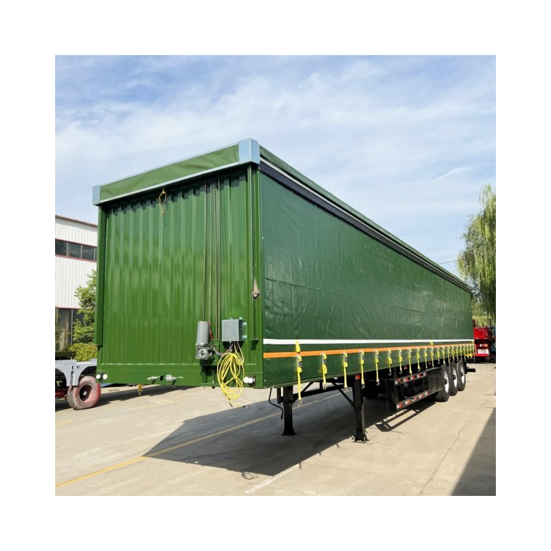 Manufacture BPW Axle 3 Tarparlin Van Truck Dry Cargo Carrier Semi Trailer