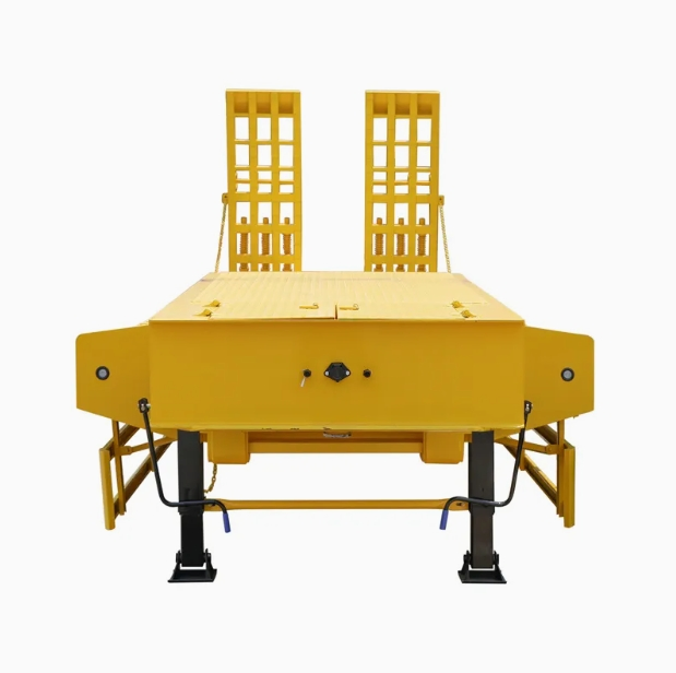 Heavy Duty 4 Axles 100 Ton Capacity Lowboy Trailer with Hydraulic Suspension for Oil Rig Equipment Hauling Customizable Lowbed Semitrailer