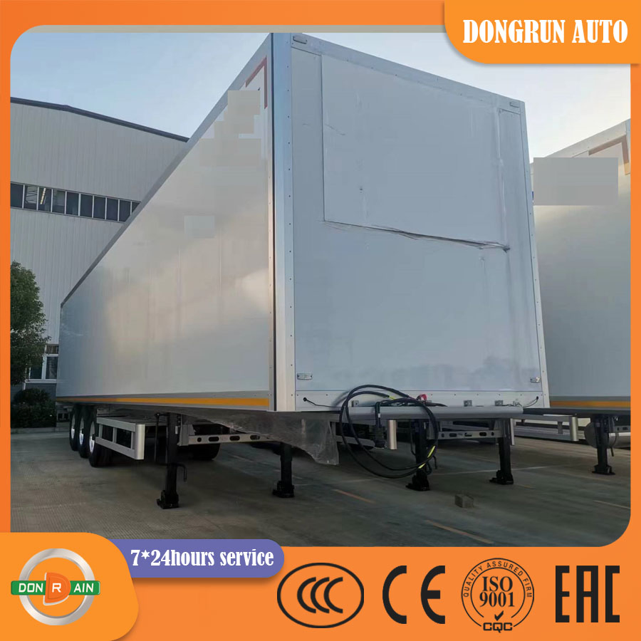 53FT Refrigerated Semi Trailer Large Volume Cool Liner Frozen Meat/Seafood/Food Vegetable Transportation Refrigerated Van Truck Trailer for Sale with Good Price