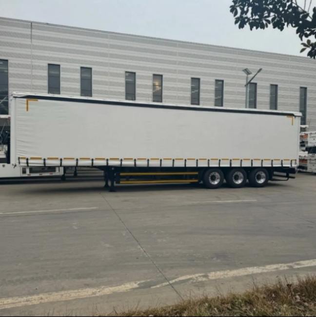 40FT 45FT Van Trailer Tarpaulin Side Curtain Box Semi Trailer