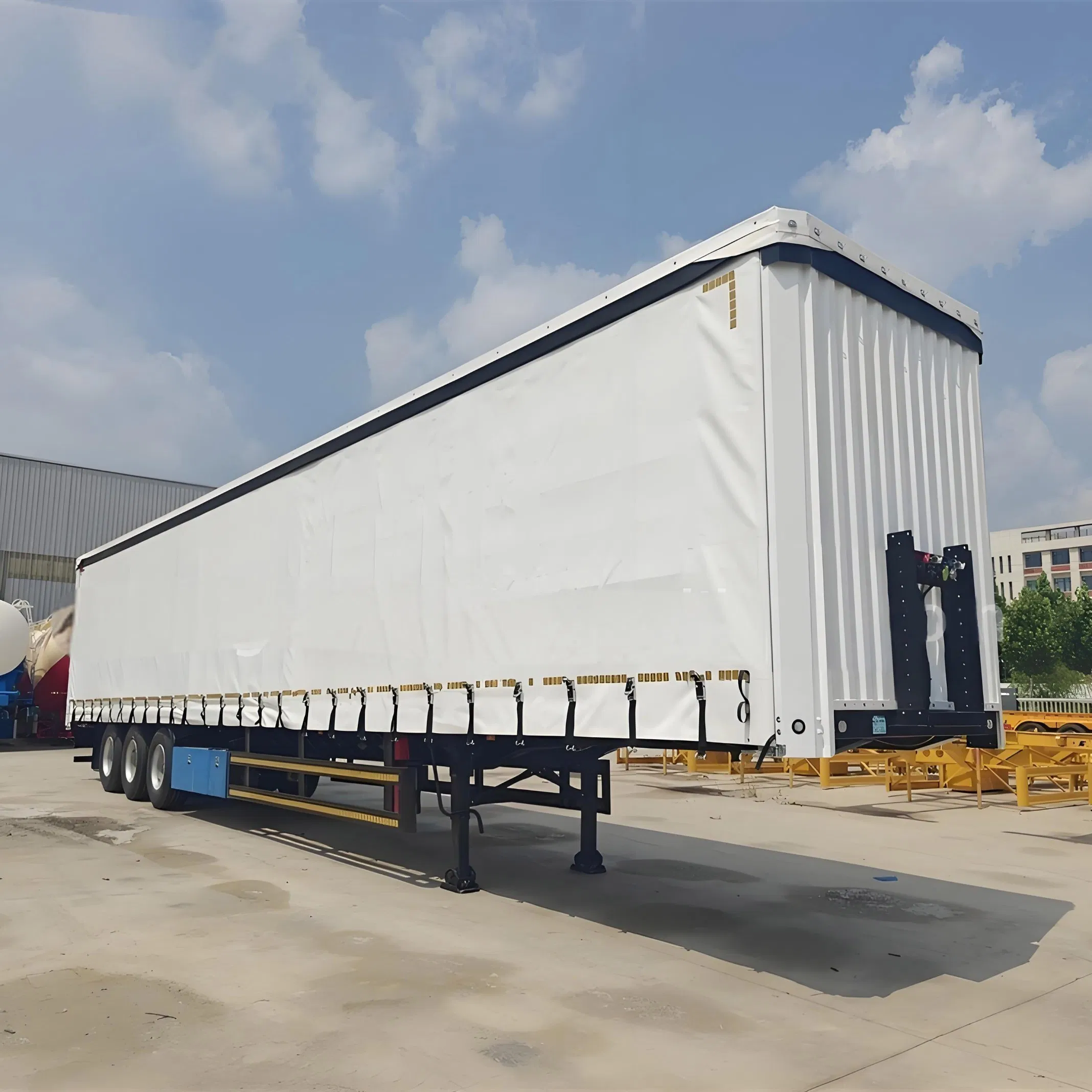 Stylish Semitrailer Truck Trailer Side Curtain Accessories Semitrailer 12m Long Side Curtain Van Box Semi Trailer