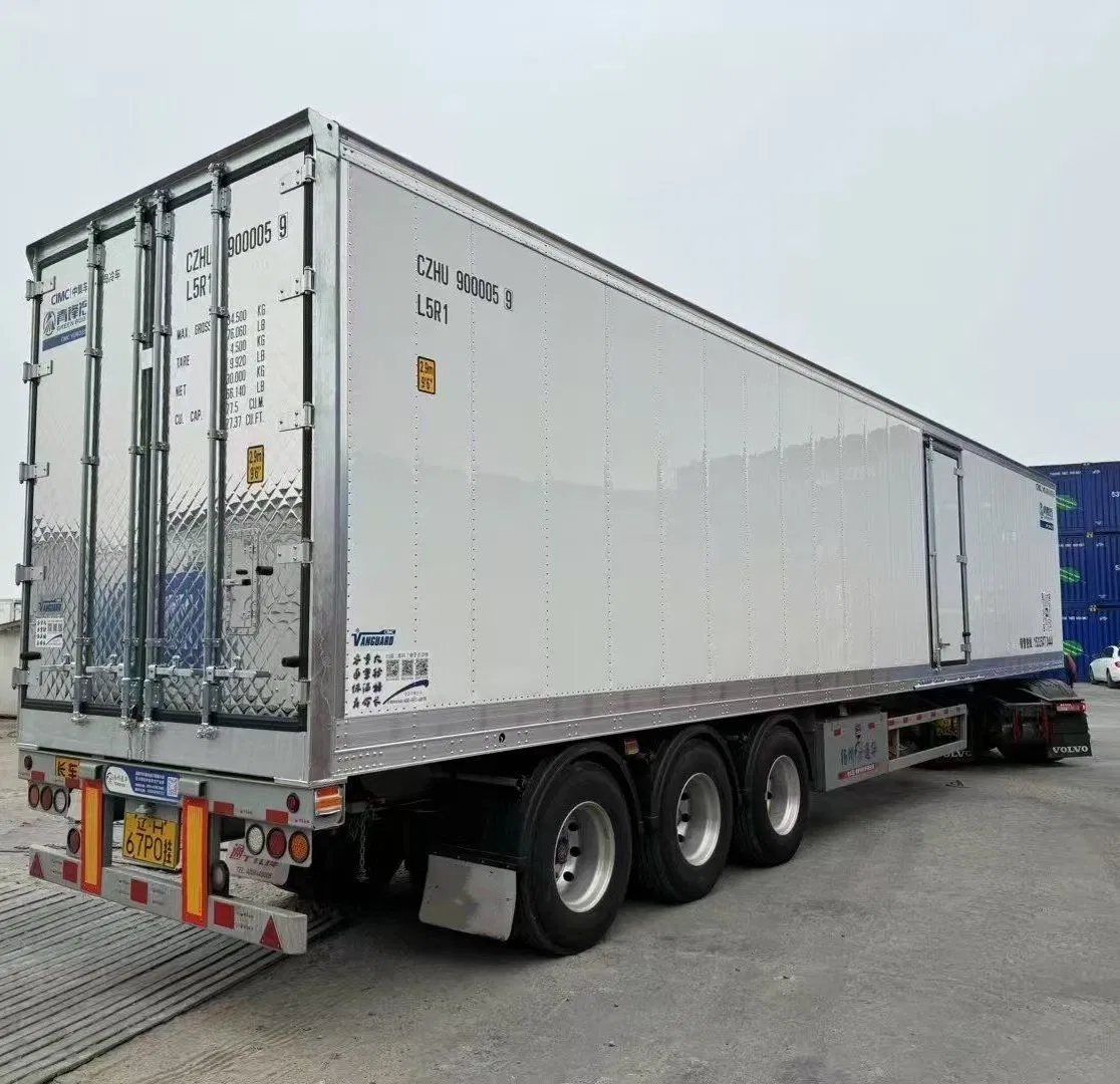 40 Feet 3 Axles Fish Carrier Refrigerated Refrigerator Food Van Freezer Semi Trailer