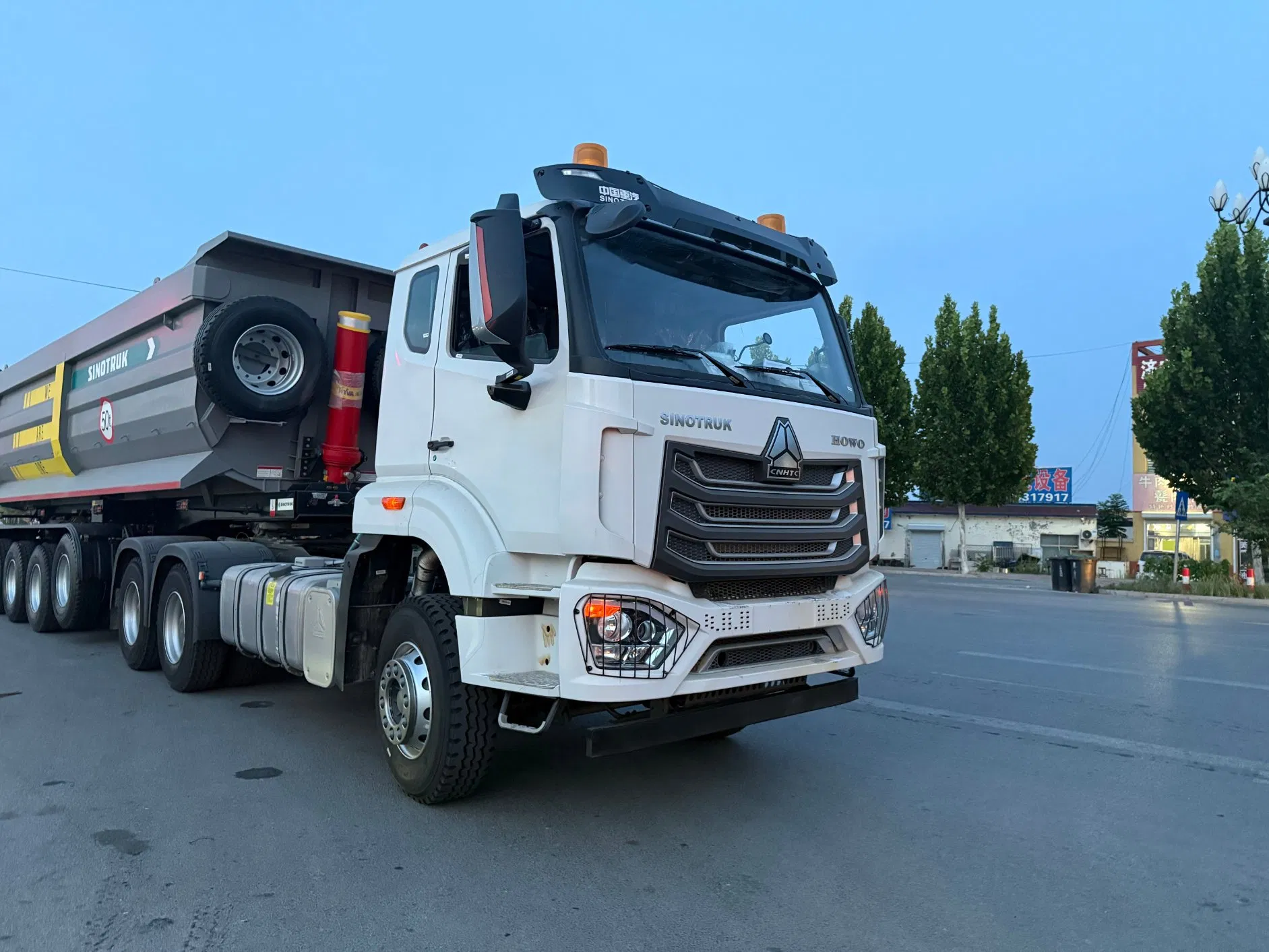 80ton Rock Hauler Tri/Axle U-Body Dump Trailer Truck Tailer Transport Tipping Tipper /Rear Side Dump Tractor Semi Trailer