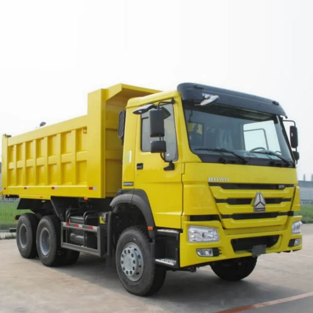 Used Sinotruk HOWO 6X4 Dump Truck 371/375 HP Large Pump Automatic Diesel Heavy Truck Rear Camera Weichai Engine Left Steering