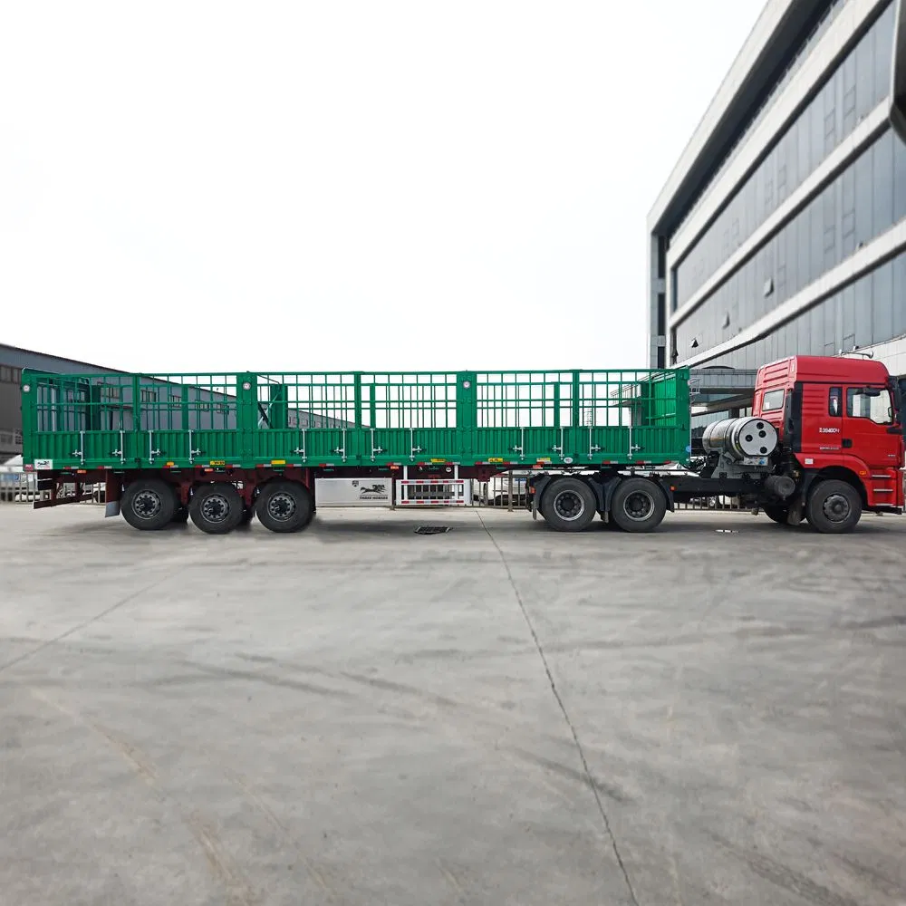 30 Ton 30 Feet Semi Livestock Trailers Reforniced Chassis Classic Gooseneck Livestock Trailers Livestock Trailer Manufacture in China