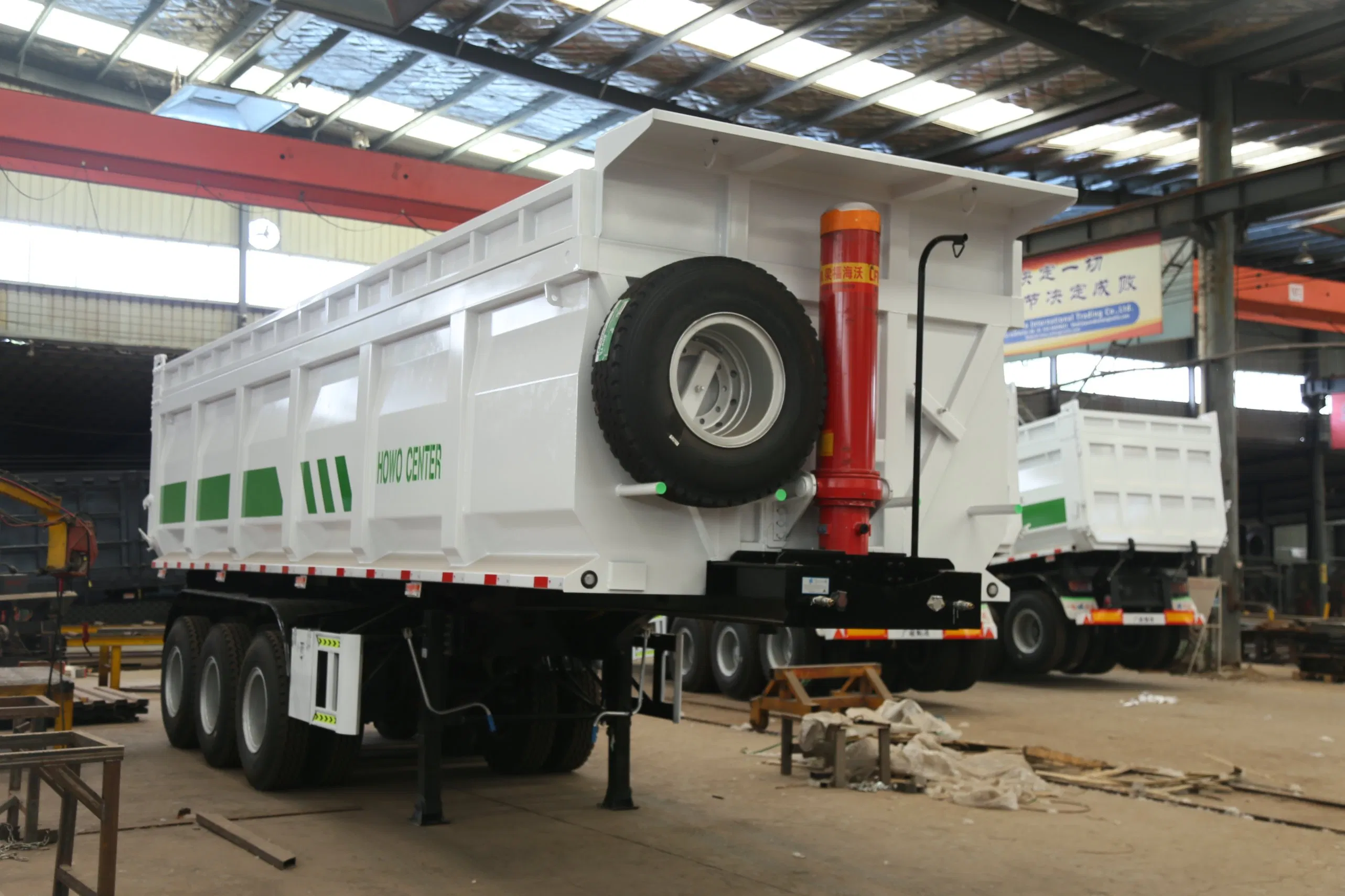 Jt Vehicle Master 3 4 Axle U-Shape Cargo Box 50 80 Ton Hydraulic Tipper Dump Semi Truck Trailer Rear Tipping Rear Trailer