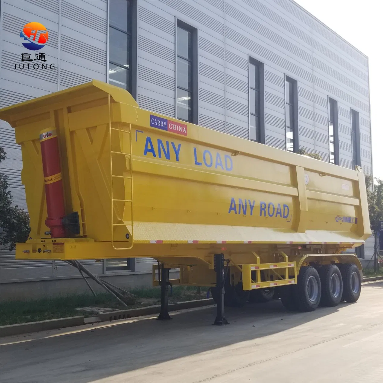 Hydraulic Rear Dump Trailer 3/4 Axles 40 Cbm Tipper Semi Truck Dumper Trailer for Sale Customizable