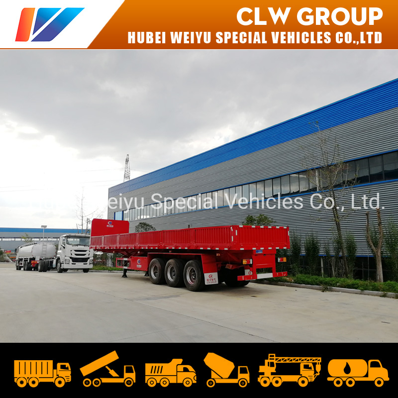 3axle 40-60ton Coal Transport Sidewall Semi Drop Fence Log Van Cargo Trailer