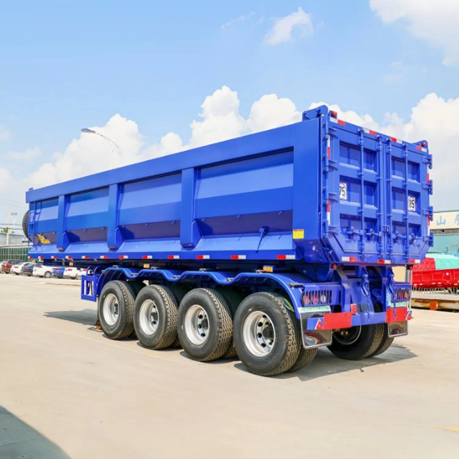 High-Quality 2/3/4 Axle 30/40/50/60/70/80ton Load U-Shaped Rear Dump Semi Trailer/Dumper Tipper Rear Dumping/Tipping Truck Semi Trailer for Sand/Gravel/Asphalt