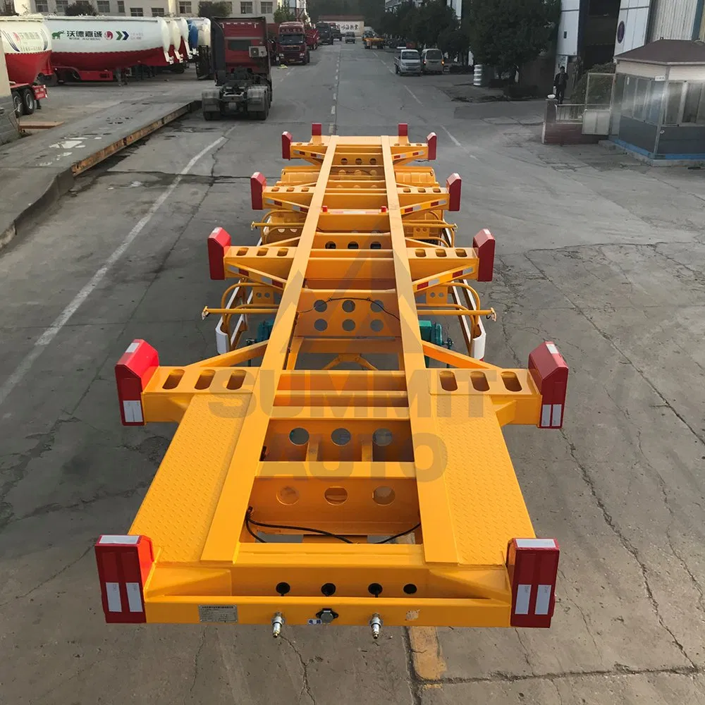 2/3/4 Axles Shipping Container Chassis Skeletal Skeleton Transport Semitrailer