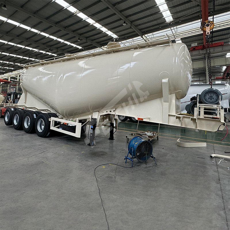 Feichi Brand of 3 Axles Bulk Cement Tanker Heavy Duty Silo Truck Trailer Ships Box Tractor Large Drum Tank Semi Trailer with Good Quality