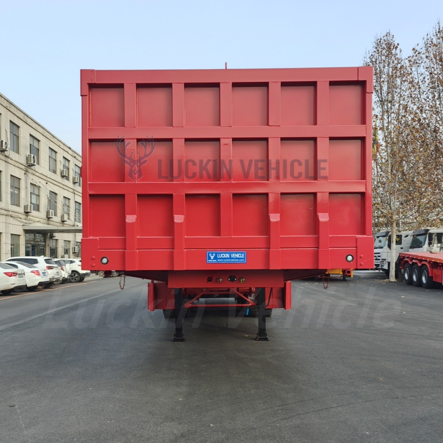 Heavy Duty 3/4 Axles 14 Meters 100/150/200 Ton Cimc Sinotruk HOWO Side Rear End Tipper Dump Tipping Cargo Sand Stone Wood Transport Truck Semi Trailer for Sale