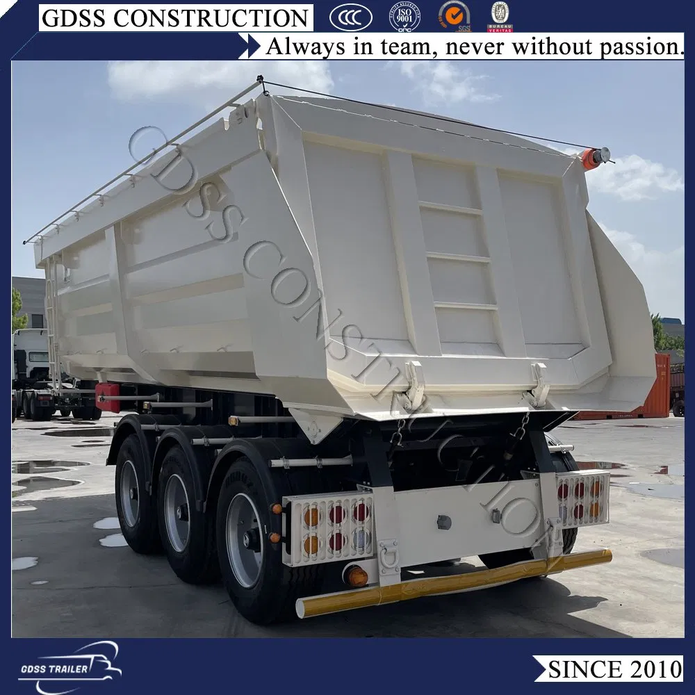Hydraulic Side Dump 3 Axle 70ton Heavy Tipper Semi Trailer