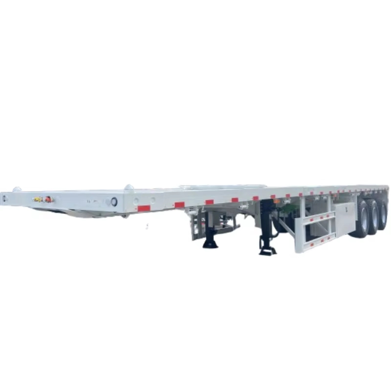 Heavy-Duty Extendable Flatbed Cargo Trailer for Semi Trucks