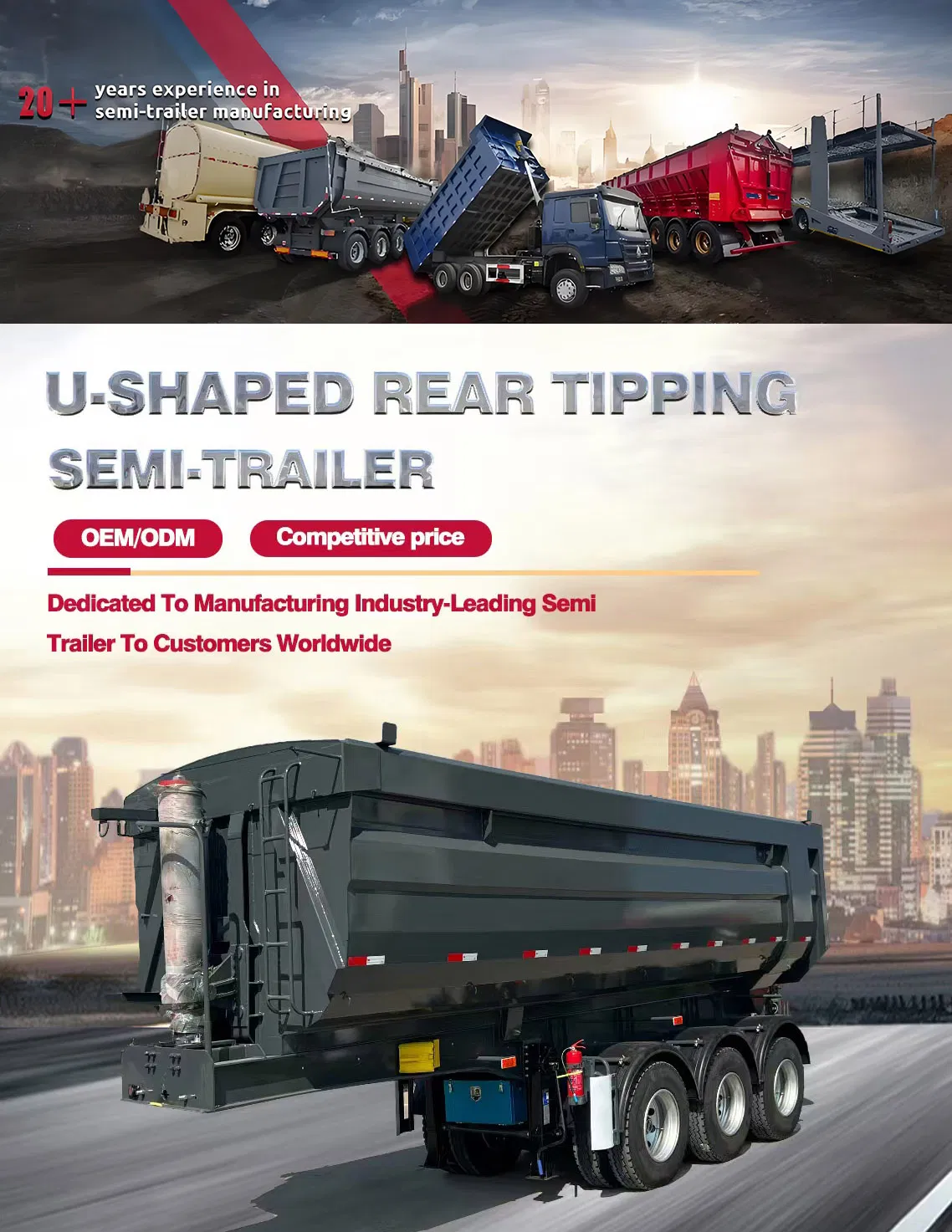Rear Dump Semi Trailer