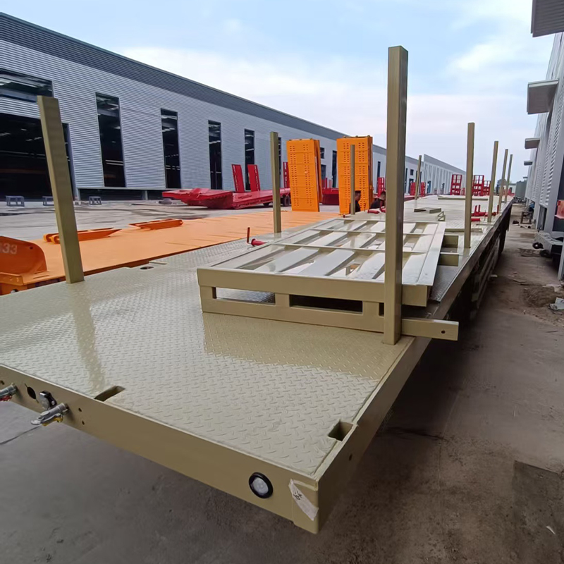 Hot Sale 3 Axles 80-100 Tons Sidewall Semi-Trailer Carrying Grain Corn Railing Semi-Trailer