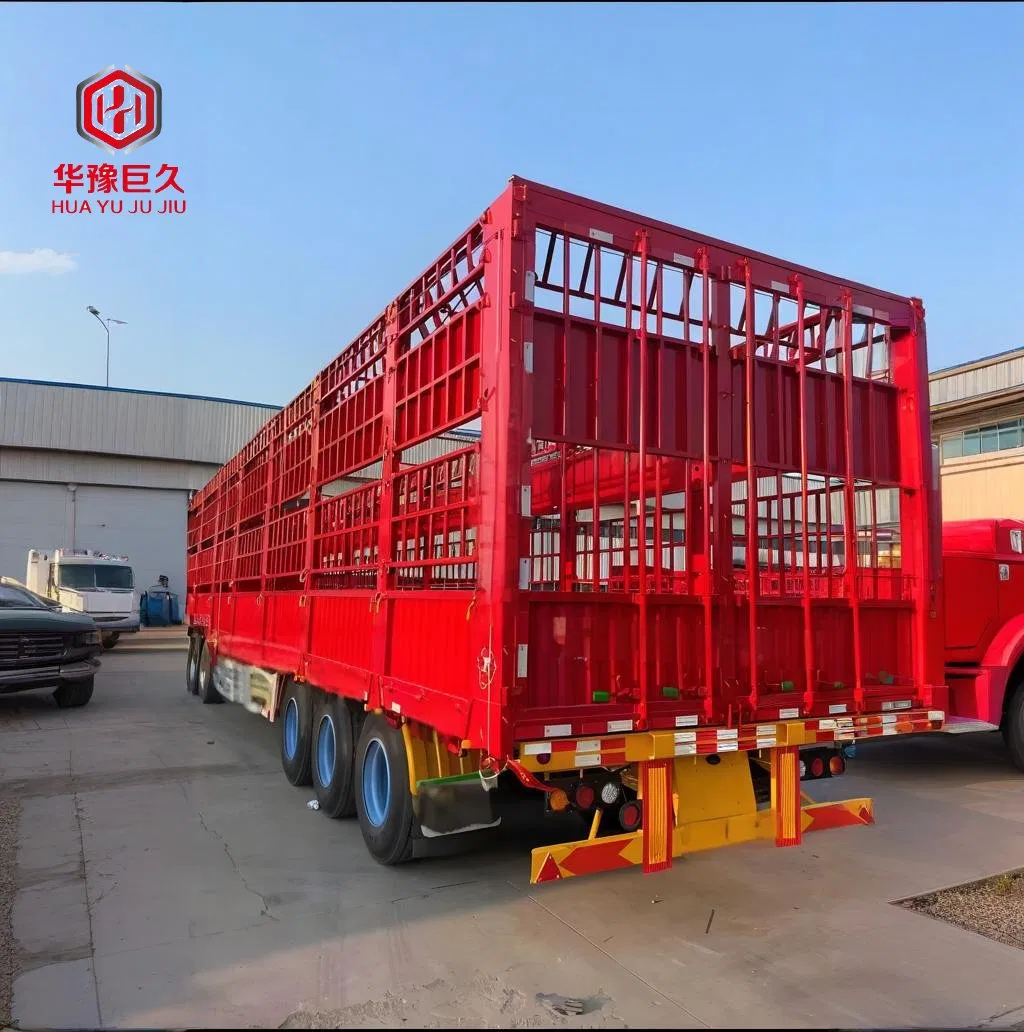 3 Axles Stake Fence Cargo Semi Trailer for Livestock/Cattle/Poultry Animal Transport