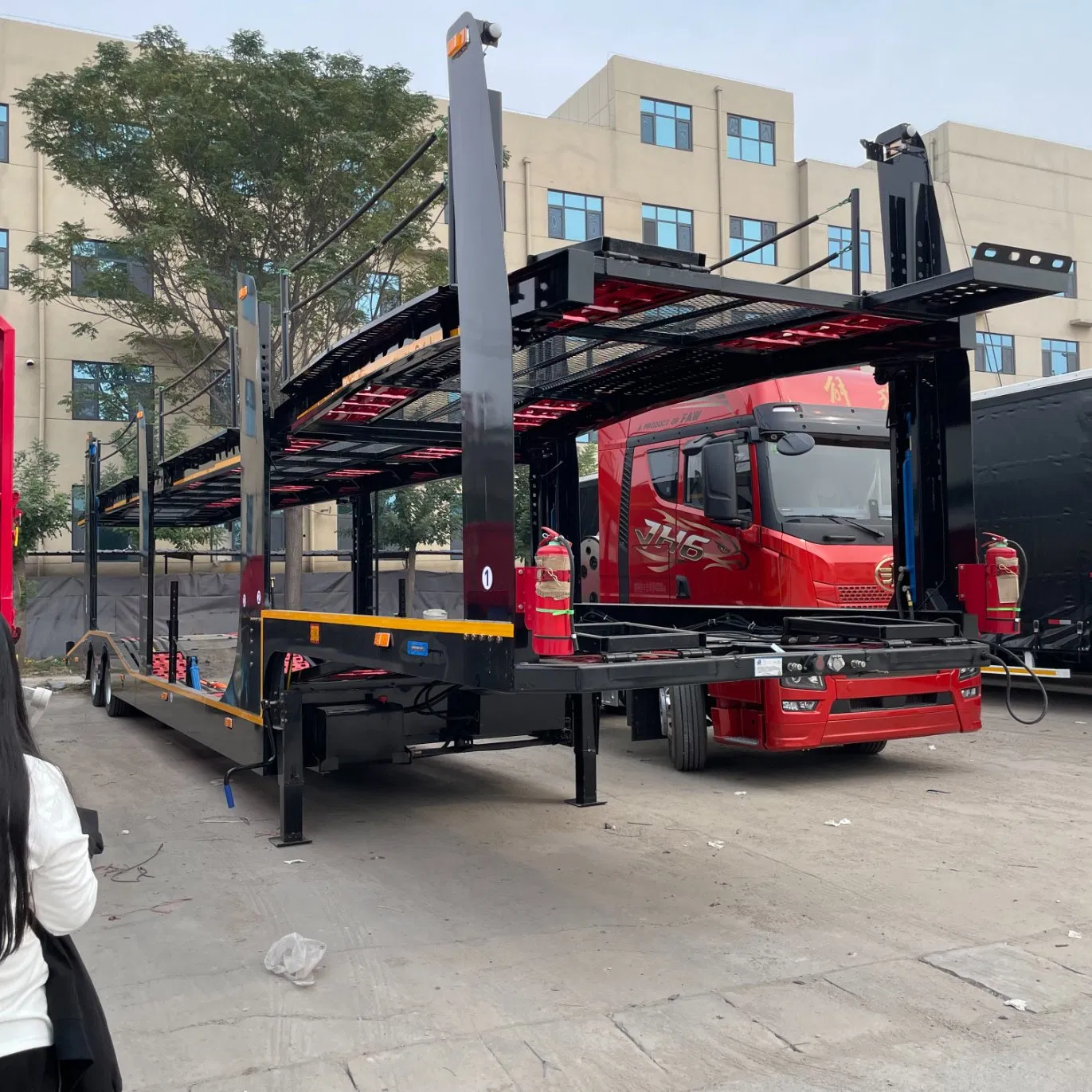 New 2/3/4 Axles 50/60/70/80t Steel Double Deck Heavy Truck 8 10 Car Transport Trailer Car Hauler Trailer Car Carrier Truck Semi Trailer for Transport Car