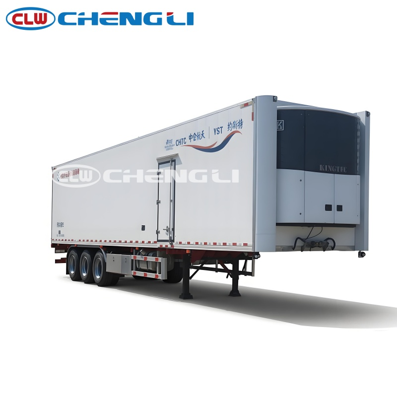 High Efficiency 40tons 83cbm Aluminum Alloy Refrigerated Semi Trailer for Sale