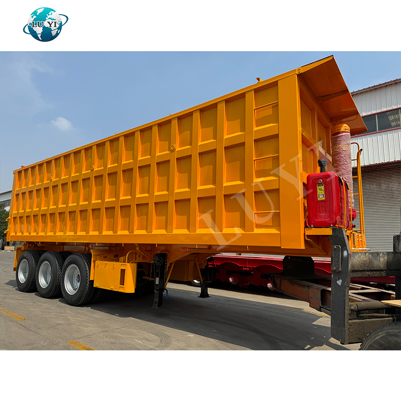 3 Axle Best Grain Hauling Trailer Farm Hauler Transport Dump Truck Trailer Hydraulic Tipper Semi-Trailers Grain Hopper Semi Trailer for Sale