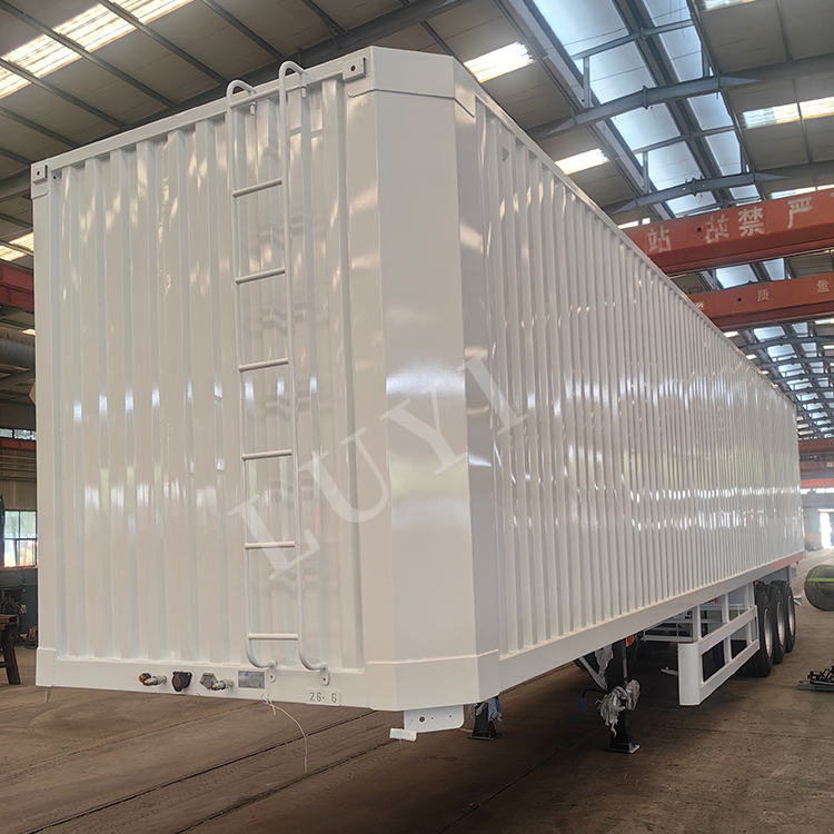 3 Axle Box Van Cargo Transport Durable Side Curtain Semi Trailer for Cargo Protection