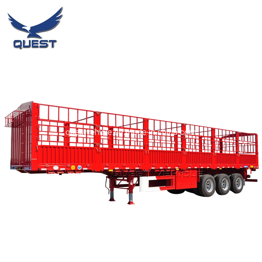 High Quality Side Door Livestock Utility Fence Semi Trailer