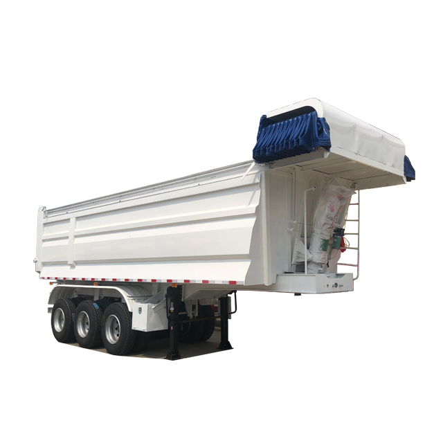 Trailer Dump Semi Dump Semi Trailer Truck High Quality Coal or Grain Rear Hydraulic Trailer