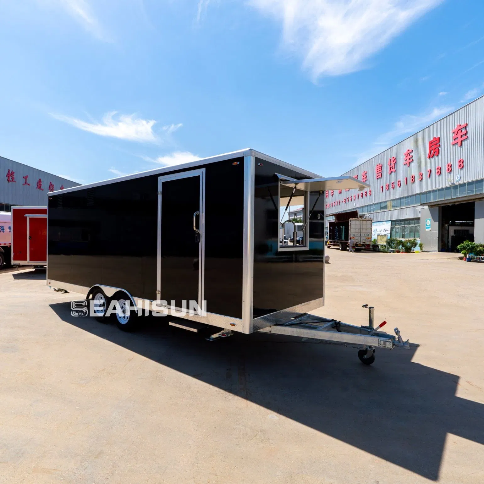 Custom Street Portable Towable Mobile Container BBQ Restaurant Bar Concession Food Truck Vending Cart Outdoor Pizza Fast Food Trailer with Full Kitchen for Sale