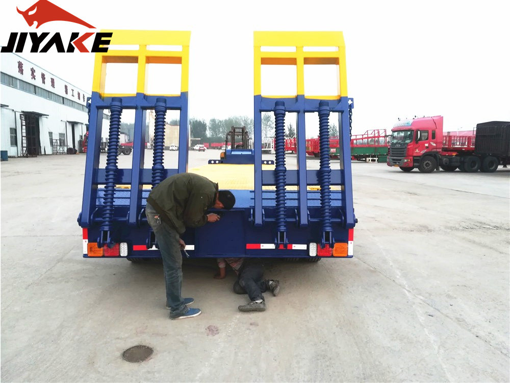 Best Price 3 4axle Gooseneck Low Bed Loader Platform Semi Trailer