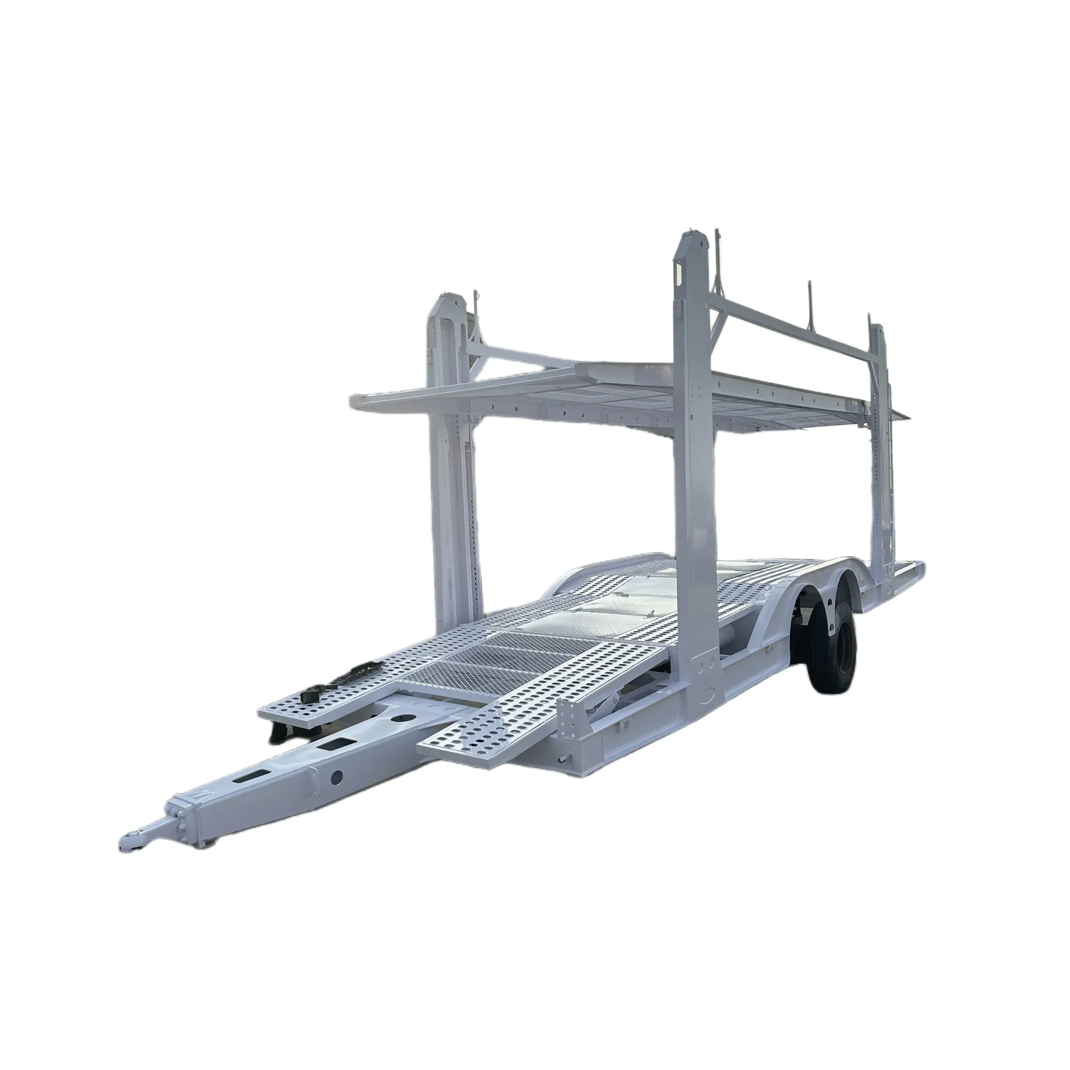 High Quality 2/3 Axle Aluminum Used and New Car Hauler Transport Vehicle 8unit Car Carrier Trailer for Sale
