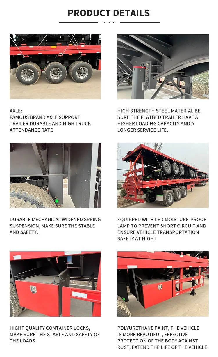 Flatbed Truck Semi Trailer Detail 3