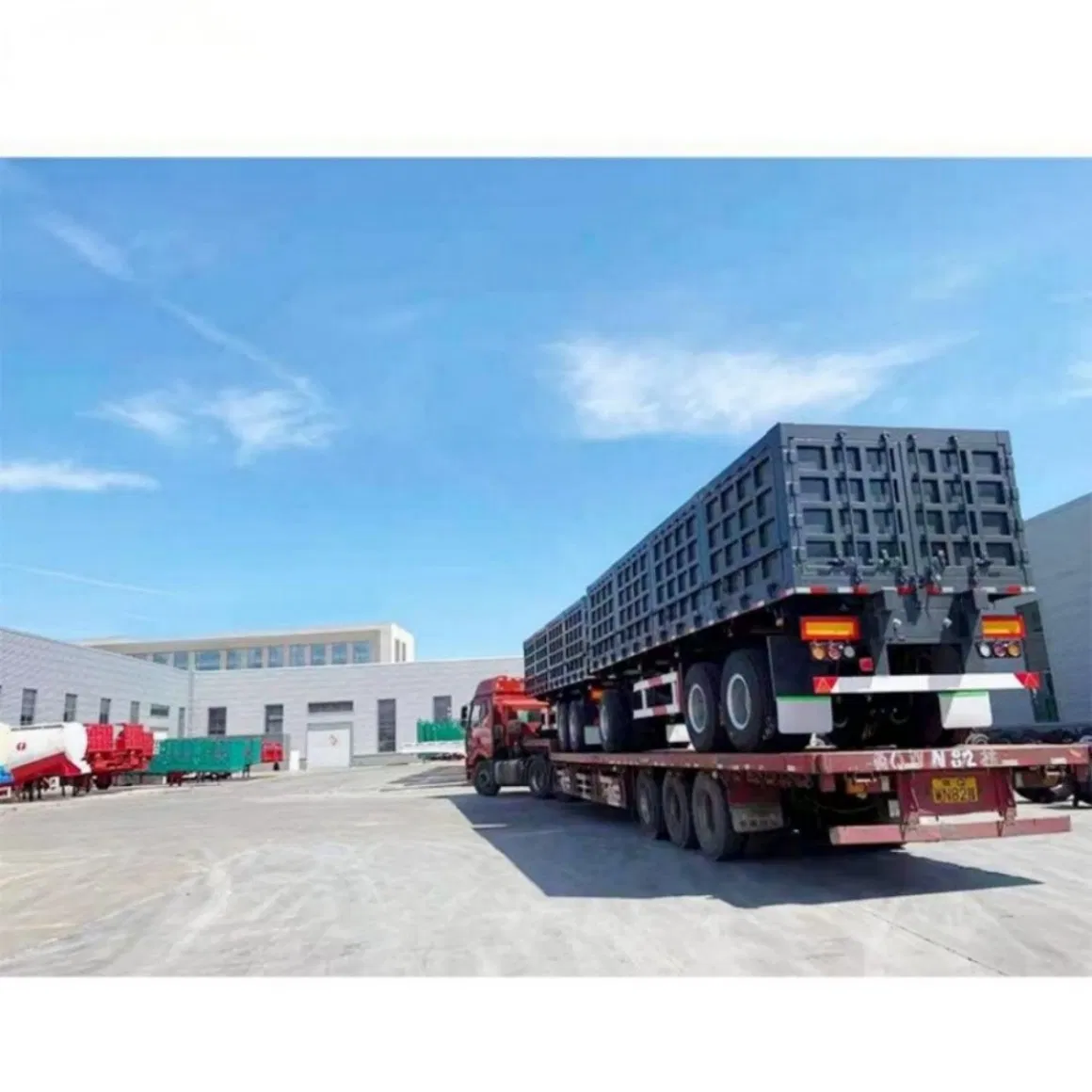 Promotion Box Trailer Coupling with Side Open Door Drawbar Full Trailers Fence Full Trailer Dump Full Trailer