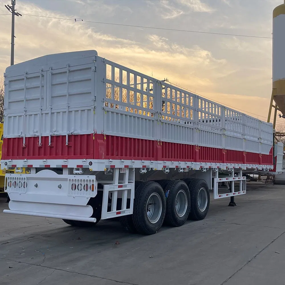 Hica Side Wall Semi Trailer for Building Materials Logs and General Cargo Transportation