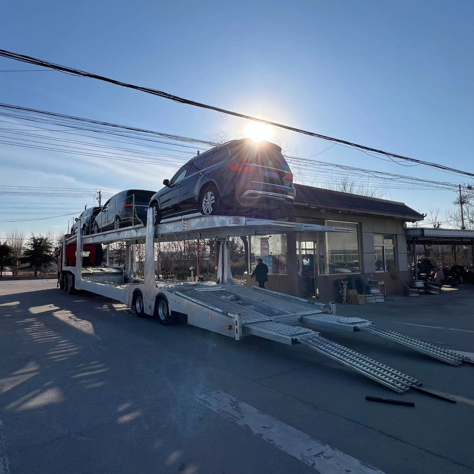 Ottc 2025 New 2/3/4 Axles 50t 60t 70t 80t Car Transport Double Deck Vehicle Car Carrier Semi Trailer