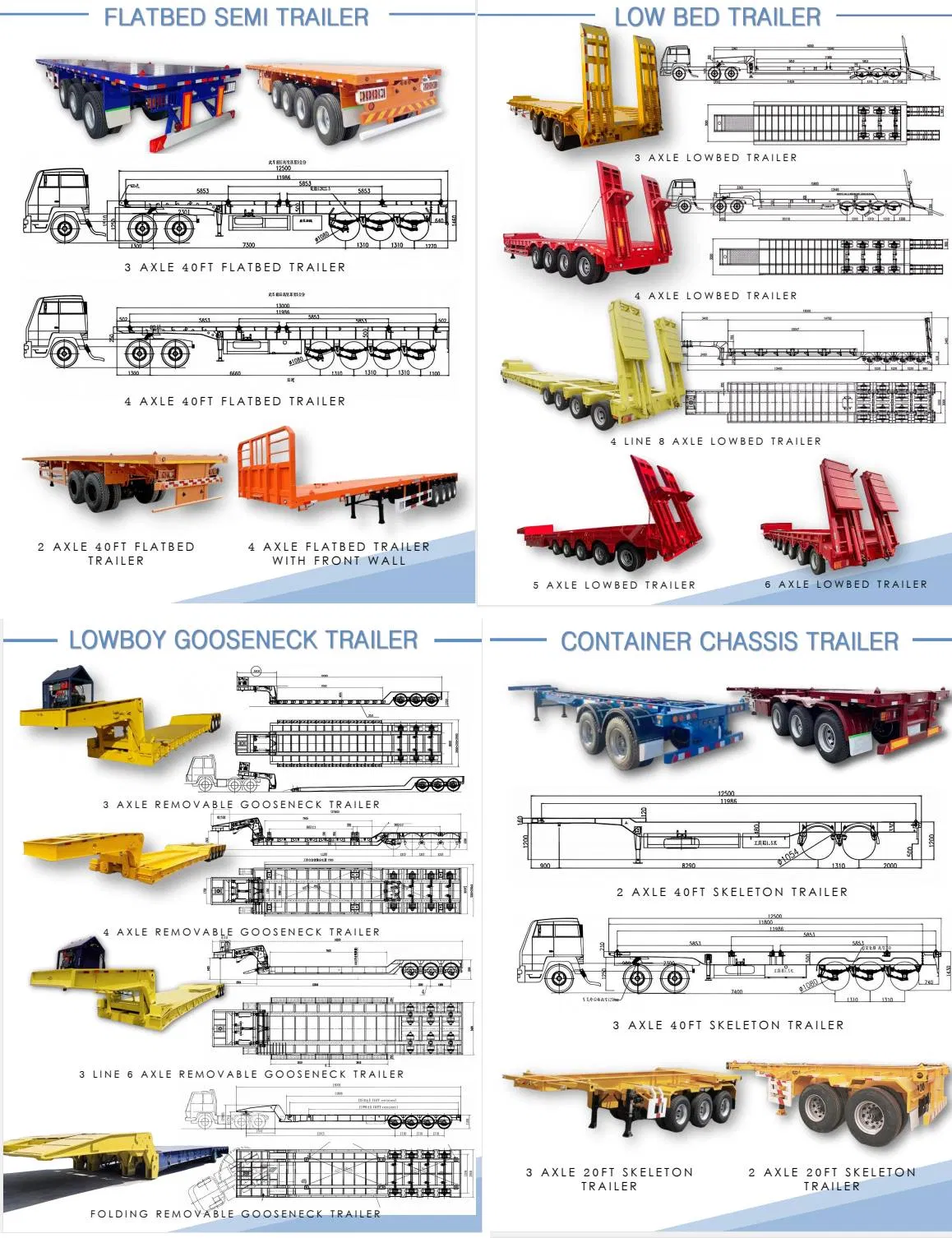 China Heavy Duty 200 Tons Hydraulic Modular Trailer Semi Truck Trailer Lowbed Semi Trailer Customised Special Vehicles for Sale