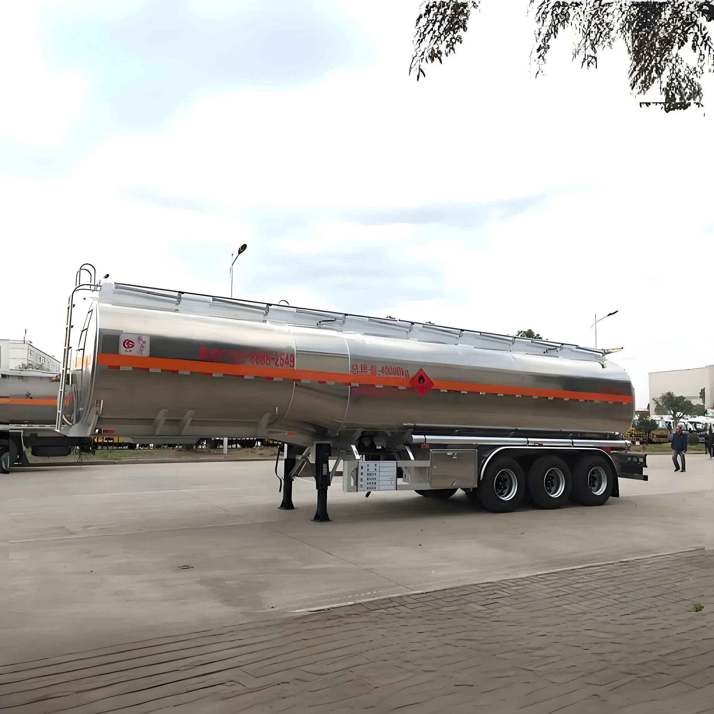 40000 42000 45000 60000L Water Oil Fuel Tank Tanker Semi Trailers for Sale with Low Price