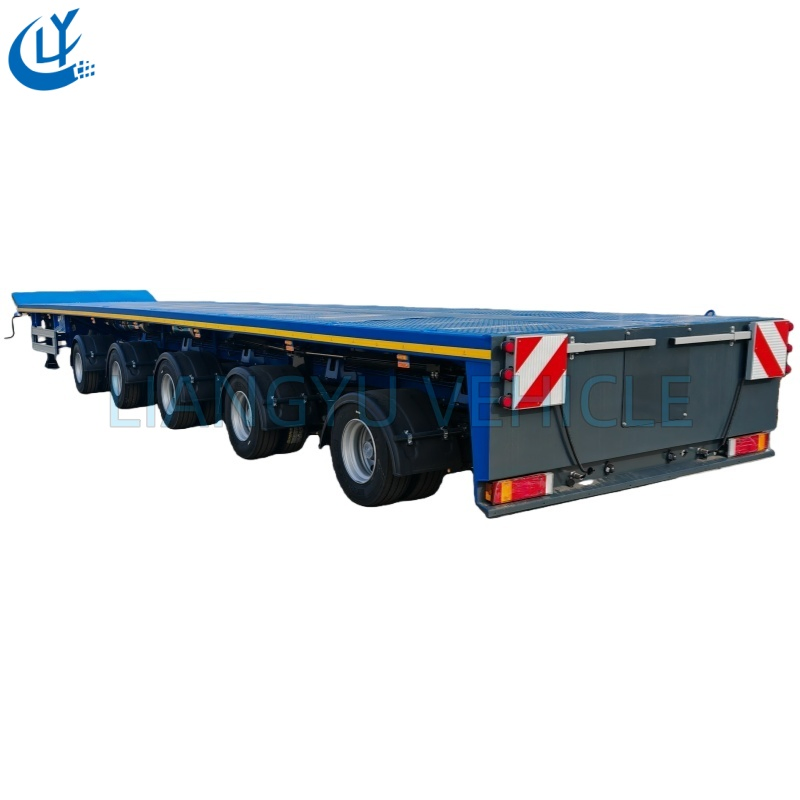 Extendable Lowbed Truck Semi Trailer Windmill Blade Transport Truck Trailer Flatbed Semi Trailer for 50-120m Wind Turbine Blade Transport Trailer